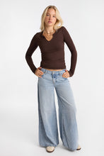 AERO Long Sleeve Notch Neck Top thumbnail 12
