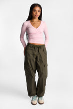 AERO Long Sleeve V-Neck Ballet Top thumbnail 8