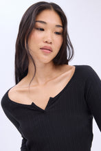 AERO Ribbed Long Sleeve Notch Neck Tee thumbnail 4