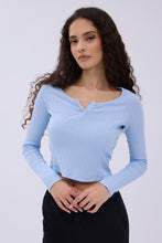 AERO Ribbed Long Sleeve Notch Neck Tee thumbnail 10