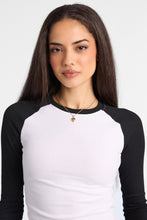 AERO Long Raglan Sleeve Baby Tee thumbnail 3