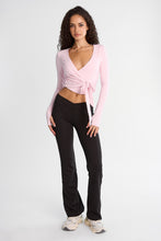 Leggings à jambe semi-e?vasée et ceinture croisée thumbnail 5