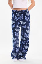 Pantalon pyjama pelucheux imprimé à cordon serrage en sergé AERO thumbnail 1
