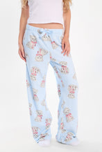 Pantalon pyjama pelucheux imprimé à cordon serrage en sergé AERO thumbnail 21