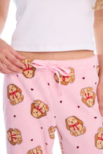 Pantalon pyjama pelucheux imprimé à cordon serrage en sergé AERO thumbnail 26