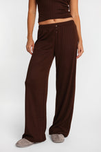 Pantalon pyjama à jambes larges en tricot pointelle AERO thumbnail 6