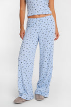 Pantalon pyjama à jambes larges en tricot pointelle AERO thumbnail 1