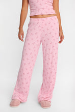 Pantalon pyjama à jambes larges en tricot pointelle AERO thumbnail 10