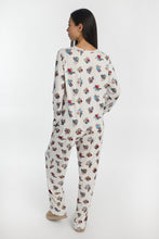 AERO Pajama Long Sleeve Tee & Velour Pajama Pants 2-Piece Gift Set thumbnail 4