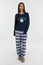 AERO Pajama Long Sleeve Tee & Velour Pajama Pants 2-Piece Gift Set thumbnail 9