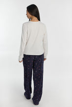 AERO Pajama Long Sleeve Tee & Velour Pajama Pants 2-Piece Gift Set thumbnail 15