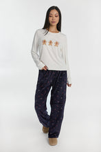AERO Pajama Long Sleeve Tee & Velour Pajama Pants 2-Piece Gift Set thumbnail 13