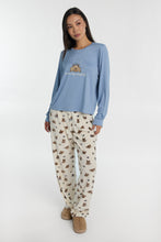 AERO Pajama Long Sleeve Tee & Velour Pajama Pants 2-Piece Gift Set thumbnail 17