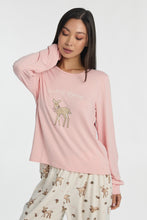 AERO Pajama Long Sleeve Tee & Velour Pajama Pants 2-Piece Gift Set thumbnail 6