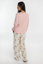 AERO Pajama Long Sleeve Tee & Velour Pajama Pants 2-Piece Gift Set thumbnail 8