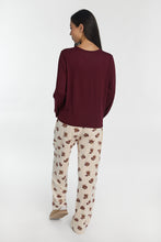 AERO Pajama Long Sleeve Tee & Velour Pajama Pants 2-Piece Gift Set thumbnail 27