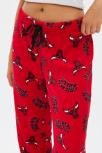 Chicago Bulls Printed Plush Pajama Pant thumbnail 3