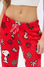 Peanuts Snoopy Wreath Printed Pajama Pants thumbnail 4