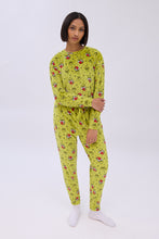 The Grinch Printed Velour Pajama Jogger And Tee Set thumbnail 1