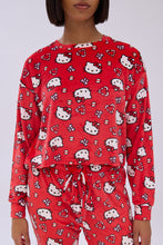 Ensemble pantalon et t-shirt pyjama en velour imprimé Hello Kitty thumbnail 3