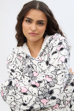 Peanuts Snoopy Hearts Printed Oversized Hoodie thumbnail 4