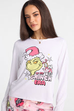 The Grinch Era Long Sleeve Pajama Top And Plush Pajama Pants 2-Piece Set thumbnail 2