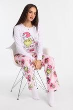 The Grinch Era Long Sleeve Pajama Top And Plush Pajama Pants 2-Piece Set thumbnail 5