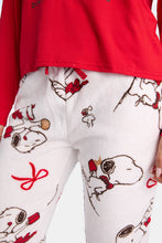 Peanuts Snoopy's Bakery & Cafe Long Sleeve Pajama Top And Plush Pajama Pants 2-Piece Set thumbnail 4