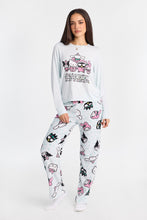 Hello Kitty Long Sleeve Pajama Top And Plush Pajama Pants 2-Piece Set thumbnail 1