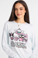 Hello Kitty Long Sleeve Pajama Top And Plush Pajama Pants 2-Piece Set thumbnail 2