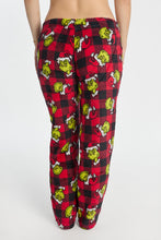 Pantalon pyjama pelucheux imprimé à carreaux Le Grinch thumbnail 3
