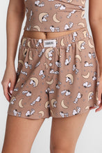 Peanuts Snoopy Moon Super Soft Pajama Boxer Shorts thumbnail 2