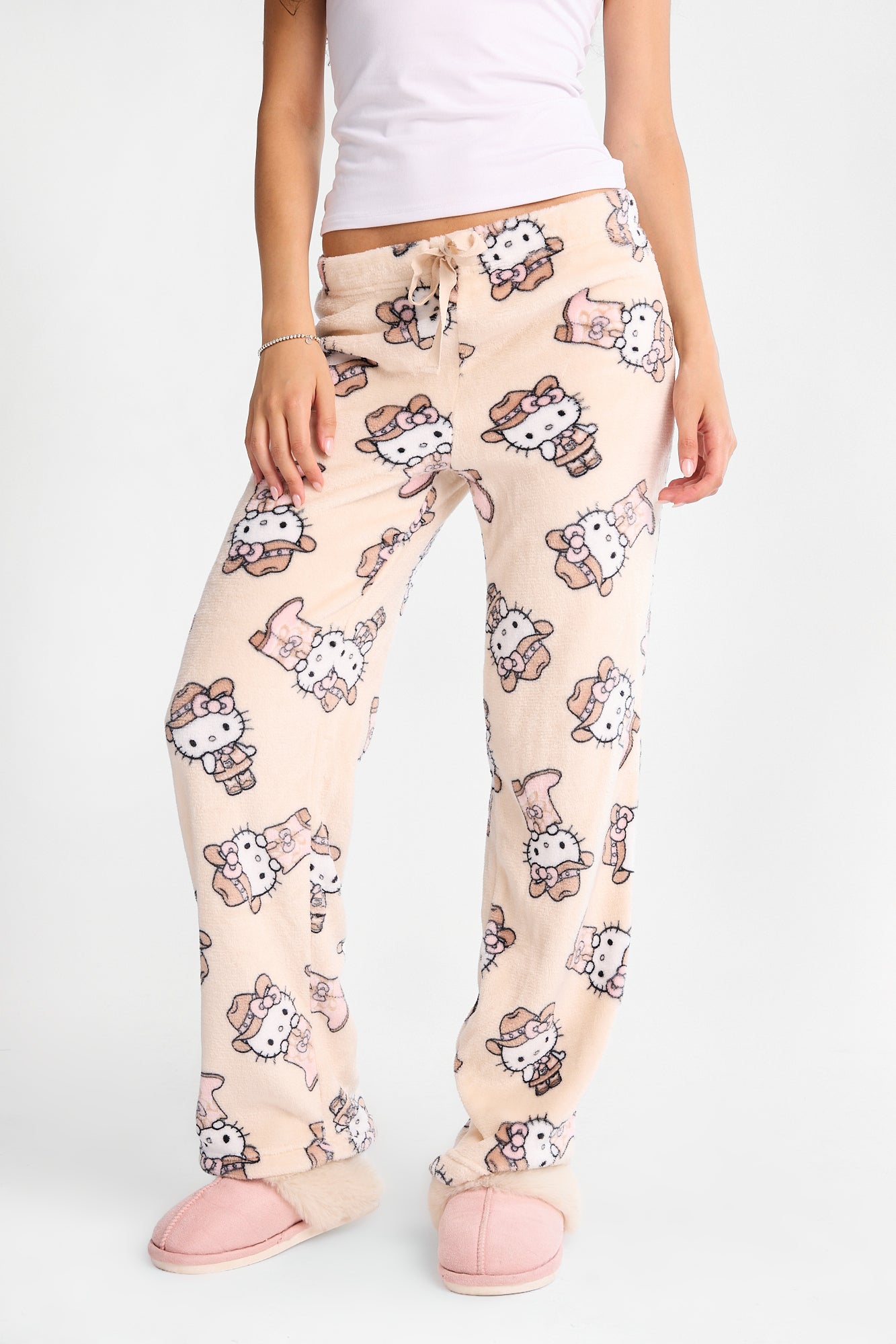 Hello Kitty Western Plush Pajama Pants