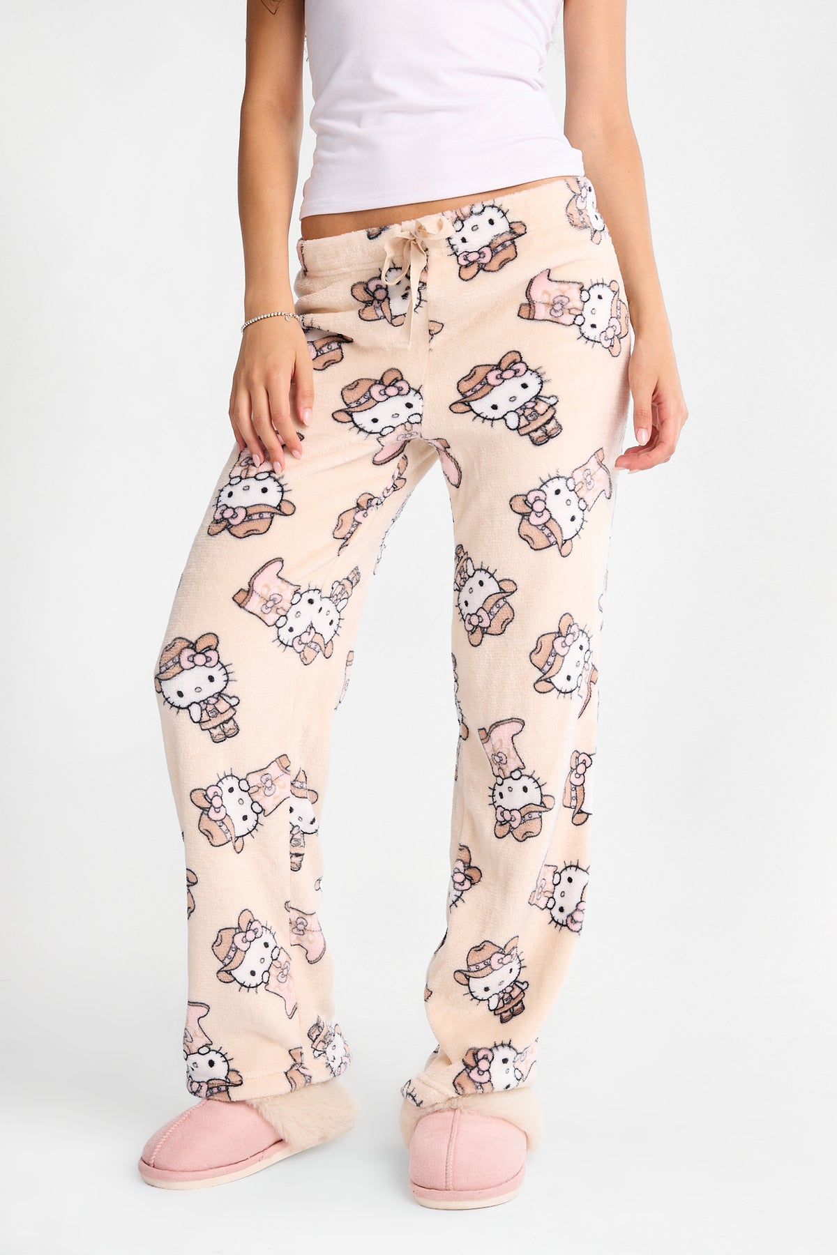 Hello Kitty Western Plush Pajama Pants