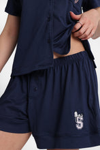 Ensemble chemise et short pyjama coupe Dad super doux  brodé Peanuts Snoopy thumbnail 5