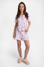 Peanuts Snoopy Bow Super Soft Pajama Dad Shirt & Shorts 2-Piece Set thumbnail 4