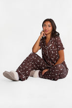Ensemble chemise et pantalon pyjama coupe Dad Super Doux imprimé Peanuts Snoopy fantôme thumbnail 3