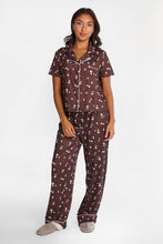 Ensemble chemise et pantalon pyjama coupe Dad Super Doux imprimé Peanuts Snoopy fantôme thumbnail 1