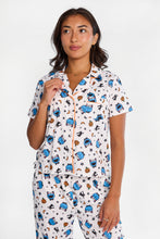 Ensemble chemise et pantalon pyjama coupe Dad Super Doux imprimé Cookie Monster Halloween thumbnail 2