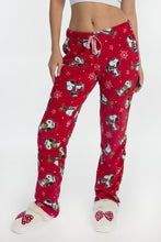 Peanuts Snooppy Snowflakes Plush Pajama Pants thumbnail 1