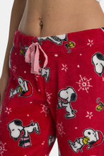 Peanuts Snooppy Snowflakes Plush Pajama Pants thumbnail 2
