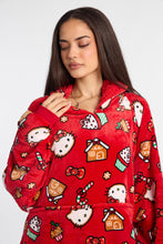 Hello Kitty Candy Cane Printed Oversized Blanket Hoodie thumbnail 2
