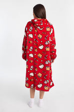 Hello Kitty Candy Cane Printed Oversized Blanket Hoodie thumbnail 3