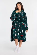 Peanuts Snoopy Wreath Printed Oversized Blanket Hoodie thumbnail 1