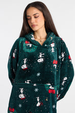 Peanuts Snoopy Wreath Printed Oversized Blanket Hoodie thumbnail 2