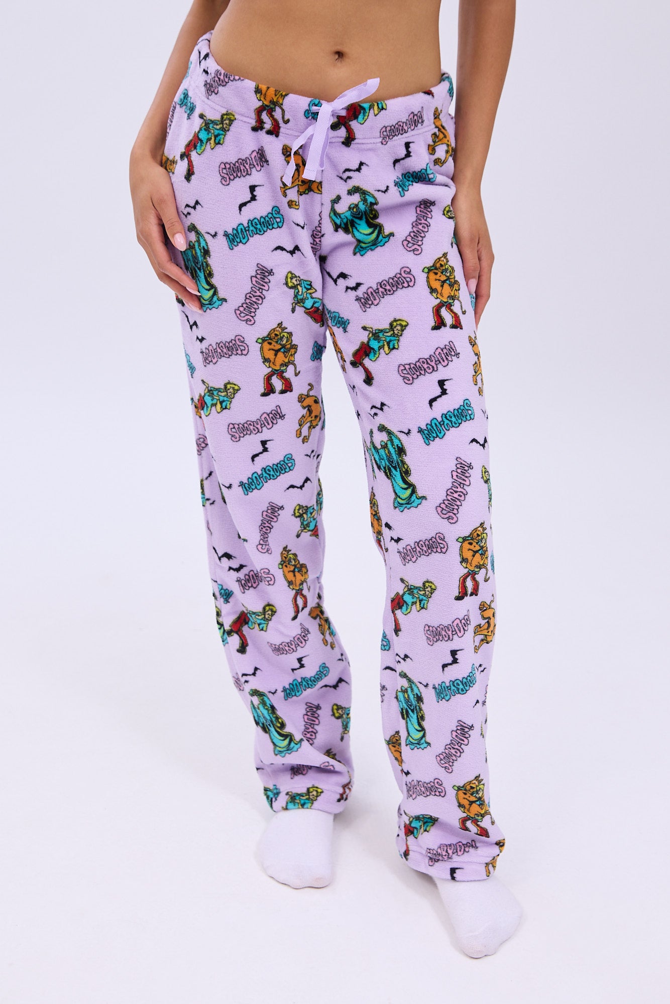 Scooby-Doo Printed Plush Pajama Pants