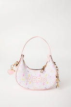 Mini sac hobo zippé à breloques gemmes thumbnail 1