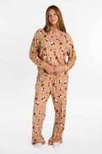 Peanuts Snoopy Holiday Bow Super Soft Pajama Long Sleeve Top & Wide Leg Pants 2-Piece Set thumbnail 1