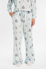 Ensemble haut à manche longue et pantalon pyjama à jambe large imprimé Peanuts Snoopy enneigé thumbnail 3