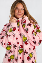 Chandail-couverture à capuche surdimensionné en peluche imprimé étoile des fêtes Le Grincheux thumbnail 2